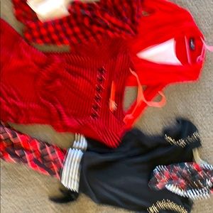 Lot of 3 girls holiday tops, one outfit